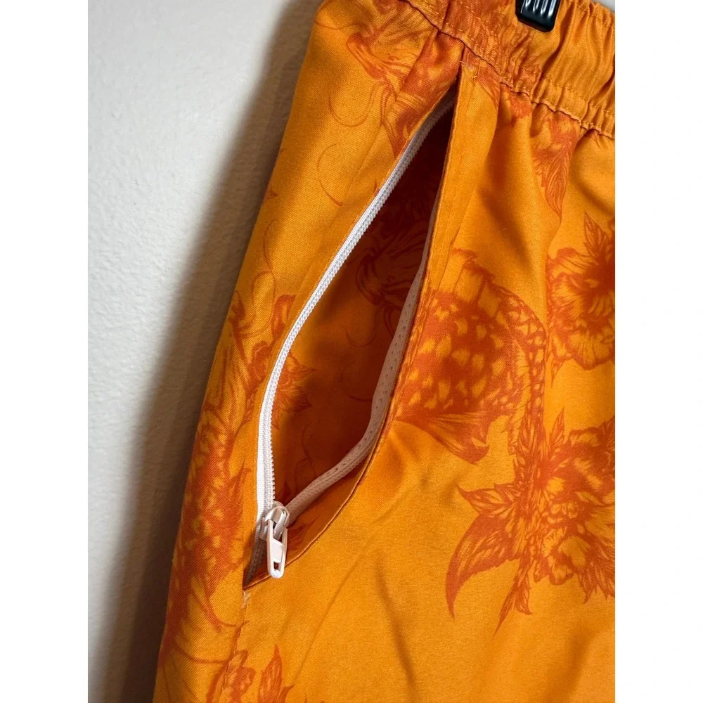 Empyre Ollie Board Short Mens S Koi Fish Orange‎ 4 Inch Inseam Tropical Swim